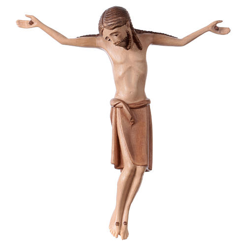 Ciało Chrystusa styl romański drewno Valgardena patynowany 1