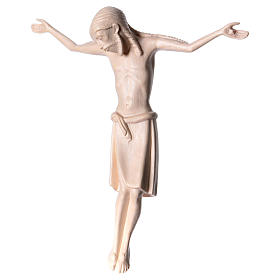 Cuerpo de Cristo románico 17 cm. madera Valgardena natural enc.