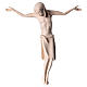 Ciało Chrystusa styl romański 17cm drewno Valgardena naturalnie woskowane s1