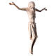 Body of Christ in Romanesque style, Valgardena wood, natural wax s3