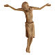 Body of Christ in Romanesque style, Valgardena wood, patinated s1