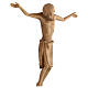 Body of Christ in Romanesque style, Valgardena wood, patinated s4
