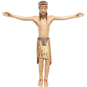 Body of Christ in Valgardena wood, antique gold, Altenstadt