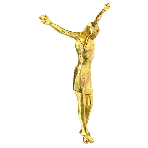 Corpo di Cristo stilizzato legno Valgardena Gold 3