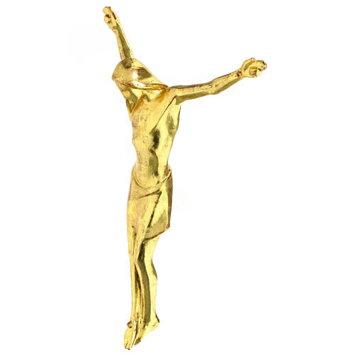 Corpo di Cristo stilizzato legno Valgardena Gold 5