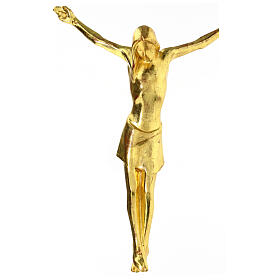 Body of Christ, stylised in Valgardena wood, gold