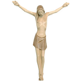 Body of Christ, stylised in Valgardena wood, multiple patinas