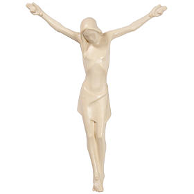 Corpo de Cristo estilizado madeira Val Gardena natural encerada