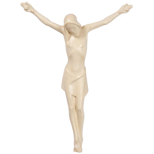 Corpo de Cristo estilizado madeira Val Gardena natural encerada 1