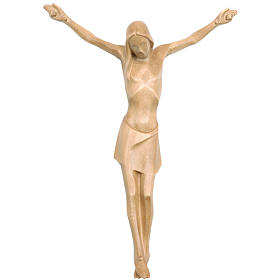 Body of Christ, stylised in Valgardena wood, patinated