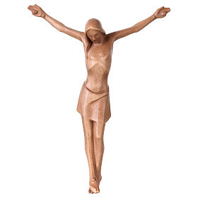 Body of Christ, stylised in Valgardena wood, patinated