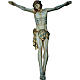 Body of Christ in painted wood 120cm s1