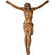 Corps du Christ en bois peint 100 - 90cm s1