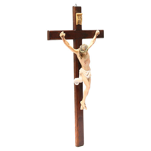 Crucifix en bois peint, plusieurs tailles 2