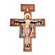 Crucifix Saint Damien en bois peint s1