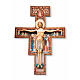 Krucyfiks świętego Damiana z drewna malowany s1