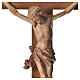 Crucifix, Corpus model, straight in multi-patinated Valgardena w s6