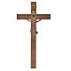 Crucifix, Corpus model, straight in multi-patinated Valgardena w s4