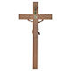 Crucifijo modelo Corpus, cruz recta madera Valgardena varias pat s3