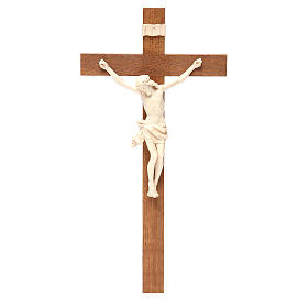 Crucifixo mod. Corpus cruz recta madeira Val Gardena natural encerada