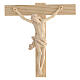 Crucifijo modelo Corpus, cruz recta madera Valgardena natural s2