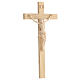Crucifijo modelo Corpus, cruz recta madera Valgardena natural s4