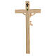 Krucyfiks mod. Corpus krzyż prosty drewno Valgardena naturalne s5