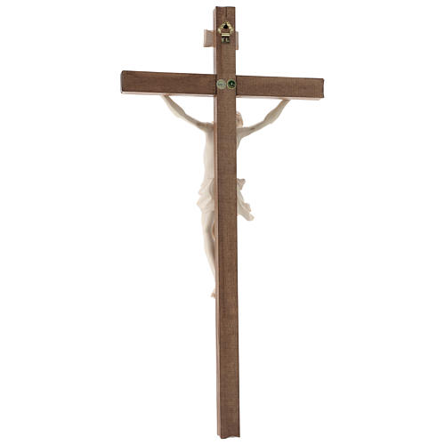 Crucifix mod. Corpus droit bois naturel ciré Valgardena 5