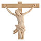 Crucifix, straight, Corpus model in natural Valgardena wood s2