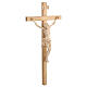 Crucifix, straight, Corpus model in natural Valgardena wood s4