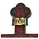 Crucifijo trilobulado modelo Corpus, madera Valgardena Antiguo d s12