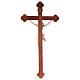 Crucifix, trefoil, Corpus model in natural wax Valgardena wood s5