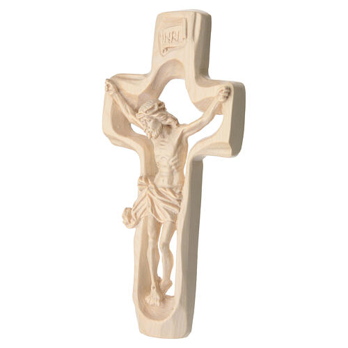 Crucifix profilé bois naturel ciré Valgardena 4