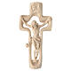 Crucifix profilé bois naturel ciré Valgardena s1