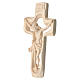 Crucifix profilé bois naturel ciré Valgardena s4