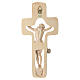 Crucifix profilé bois naturel ciré Valgardena s6