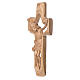 Crucifixo rendilhado madeira Val Gardena patinada s3