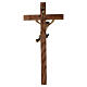 Crucifijo cruz recta modelo Corpus, madera Valgardena Antiguo do s9