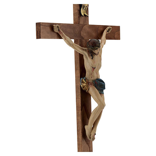 Crocefisso croce dritta mod. Corpus Valgardena Antico Gold 6