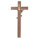 Crucifijo cruz recta modelo Corpus, madera Valgardena pintada s3