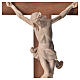 Corpus straight crucifix in natural wax Valgardena wood s8
