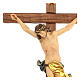 Crucifijo cruz recta tallada modelo Corpus, madera Valgardena s2