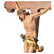 Dreilappigen Kruzifix Corpus Grödnertal Holz antikisiert s2