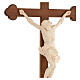 Crucifix trilobé Valgardena mod. Corpus naturel ciré s4