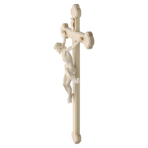 Crucifijo trilobulado Corpus, madera Valgardena natural 5