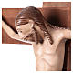 Romanesque crucifix, multi-patinated Valgardena wood s4