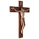 Romanesque crucifix, multi-patinated Valgardena wood s5