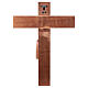 Romanesque crucifix, multi-patinated Valgardena wood s6