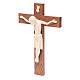 Romanesque crucifix, natural wax Valgardena wood 25cm s2