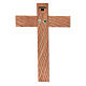 Romanesque crucifix, natural wax Valgardena wood 25cm s4